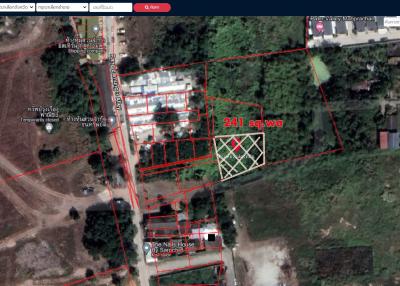 Land for sale near Sukhumvit Road, Bang Lamung, Chonburi.