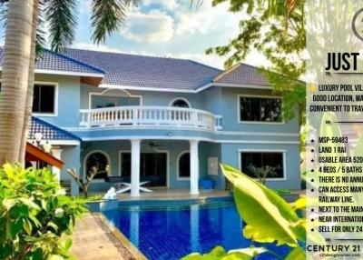 Luxury pool villa, good atmosphere, good location, water is not flooded, convenient to travel