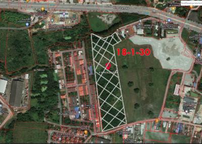 Land for sale on Khao Lam Road, near Bangsaen, Chonburi.