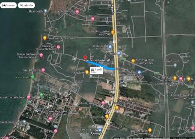 Land for sale near Sukhumvit Road, Pattaya, price only 175 million baht.