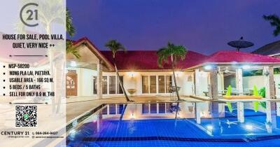 House for sale, Pool Villa, quiet, very nice ++