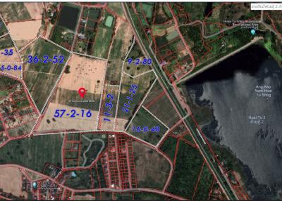 Land for sale, mountain view, Bang Saray, Sattahip, Chonburi, 4.5 million baht per rai.