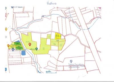 Land for sale on Na Chom Thian Road, Sattahip. Land 39 rai 31.4 square wa