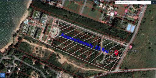 Land for sale in Na Jomtien, Sattahip, Chonburi. Land 22 Rai