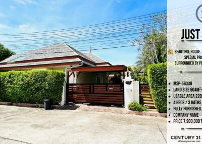 Beautiful home, focus on quality. special promotion Price 7,900,000 baht Dusit Pattaya