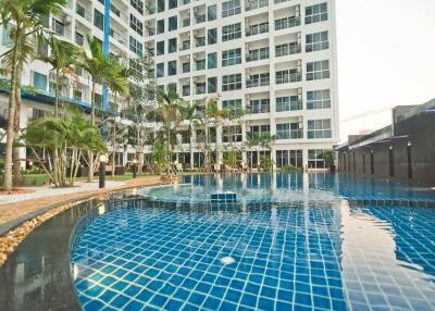 Condo for sale, Nam talay, Na Jomtien, Pattaya, beautiful room, furnished, ready to move in, 2 bedrooms, 2 bathrooms, 6th floor, pool view.