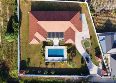 # Beautiful pool villa, good price, wide area, close to nature Near Mabprachan Reservoir, Pattaya. Sold with full furniture Ready to move in comfortably.