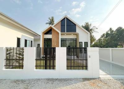 Single house, Nordic style, spacious area, pontoon house, Pattaya. ‼️‼️2,790,000 #Value price Area size 50 sq m.  3 bedrooms