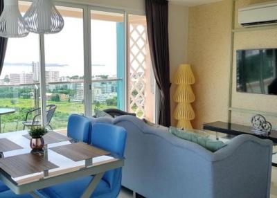 #Condo Pattaya Grand Caribbean Pattaya.  20th floor, sea view, 2 bedrooms, daily rent is worth it.