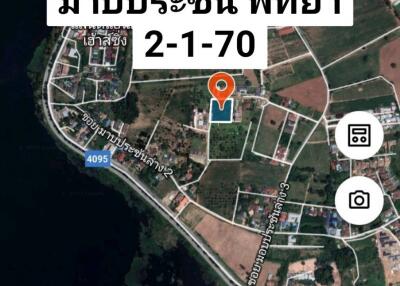 2rai 170 sqwh . 6.5 million per rai,  Land for sale Map Prachan, Pattaya.