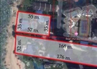 5 Rai  55 spuare wah land in Wongamat Naklua Pattaya.  For sale  300000 spuare wah