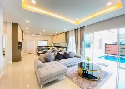 Single-storey detached house, 3 bedrooms, on an area of ​​​​67.5 square meters, starting price 3.99 million baht.