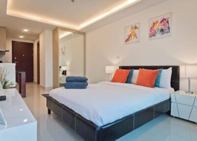 Condo for sale in Jomtien, Pattaya, studio room, 24 sq m., price 1,149,000 baht. Fully furnished with furniture