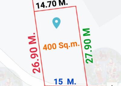 400 SQM.  Land in Huai yai Pattaya. For sale 1,170,000 baht
