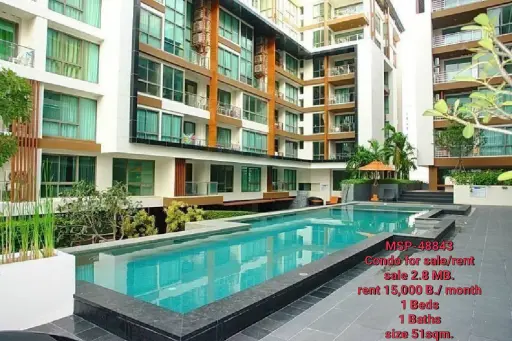
                        Condo for sale/rent Soi Buakhao, Pattaya.   1 bedroo...