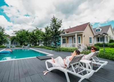 It has arrived. American style resort. Vintage style mixed with modern. Luxurious but simple with complete facilities Location: Khao Yai, Nakhon Ratchasima