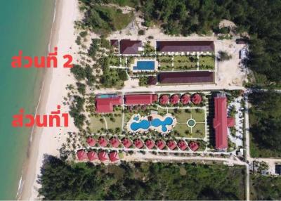 Part 1.Beach front hotel in Pang-Nga 15 rai land size 30 km. from Khao Lak