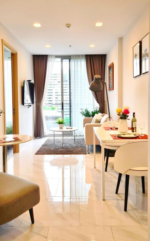 2 Bedrooms 2 Bathrooms Size 58.54sqm. Hyde Sukhumvit 11 for Rent 45,000 THB