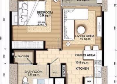 1 bed Condo in Circle Living Prototype Makkasan Sub District C018246