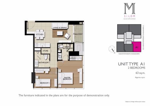 2 bed Condo in M Silom Suriyawong Sub District C017781