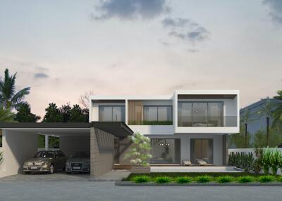 A modern 2 story villa in near Laguna area