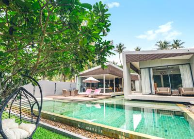 Beach front pool villa for sale in Koh Samui.