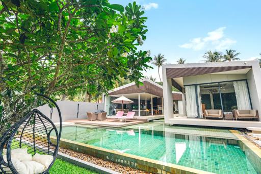 Beach front pool villa for sale in Koh Samui.