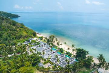 Beach front pool villa for sale in Koh Samui.