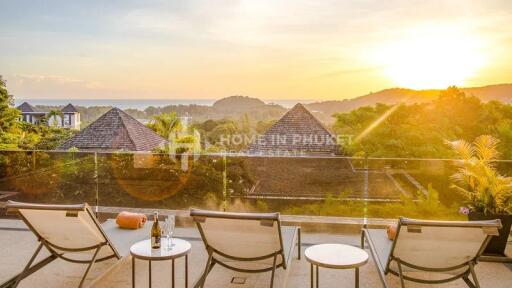 Sunset Ocean View Villa in Layan