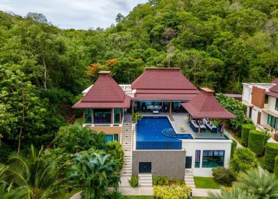 One Of A Kind Mountainside Sea View Villa - Estate For Sale in Khao Tao