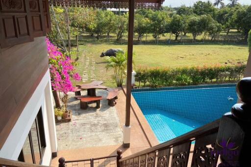 Large property on 4+ rai land for sale 6 bedrooms near Mae Jo University Sansai Chiangmai