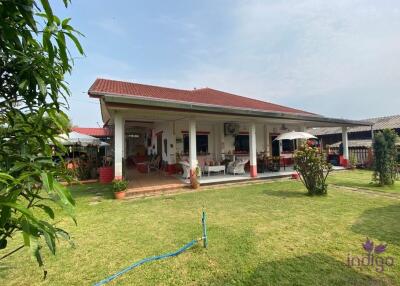 Single Storey Thai-Swiss Home in Sansai Countryside 3 bedroom fully furnished at Sansai Chiangmai