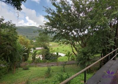 Beautiful Property with 2 houses with wonderful mountain and valley view in Sankampheng, Chiang Mai