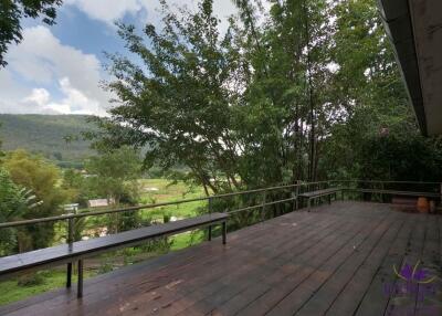 Beautiful Property with 2 houses with wonderful mountain and valley view in Sankampheng, Chiang Mai