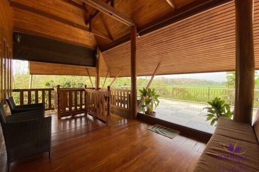 Wonderful 3 bedroom house on top of a hill surrounded by nature and lovely countryside view. Mae Taeng, Chiang Mai.