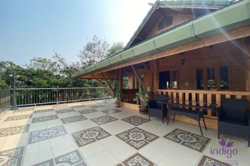 Wonderful 3 bedroom house on top of a hill surrounded by nature and lovely countryside view. Mae Taeng, Chiang Mai.