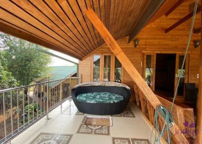 Wonderful 3 bedroom house on top of a hill surrounded by nature and lovely countryside view. Mae Taeng, Chiang Mai.