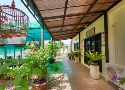 Beautiful two bedroom bungalow set in Doi Saket countryside with lovely ricefield and mountain view.