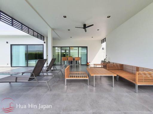 Contemporary Design 3 Bedroom Pool Villa with Sea and Mountain View from Rooftop near Sai Noi Beach For Sale in Hua Hin (Completed, Fully Furnished)