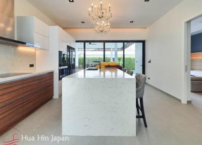 Contemporary Design 3 Bedroom Pool Villa with Sea and Mountain View from Rooftop near Sai Noi Beach For Sale in Hua Hin (Completed, Fully Furnished)