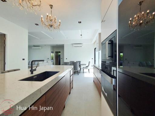 Contemporary Design 3 Bedroom Pool Villa with Sea and Mountain View from Rooftop near Sai Noi Beach For Sale in Hua Hin (Completed, Fully Furnished)