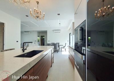 Contemporary Design 3 Bedroom Pool Villa with Sea and Mountain View from Rooftop near Sai Noi Beach For Sale in Hua Hin (Completed, Fully Furnished)
