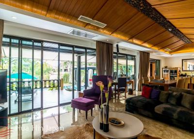 A Large, Lake Facing Balinese Style 3 Bedroom Pool Villa in Khao Takiab Area (Completed, Fully Furnished)