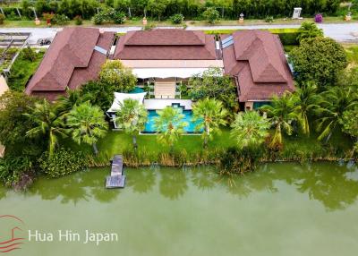 A Large, Lake Facing Balinese Style 3 Bedroom Pool Villa in Khao Takiab Area (Completed, Fully Furnished)