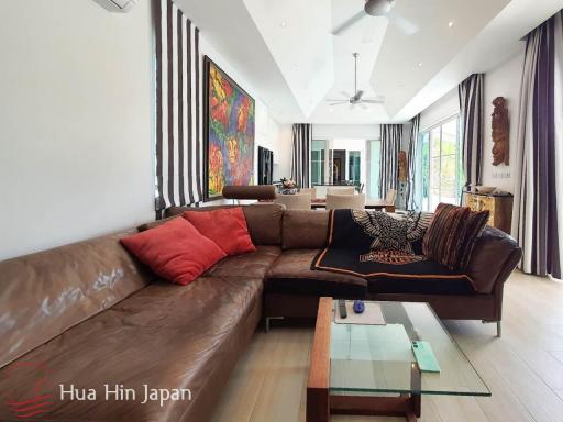 Stylish 4 Bedroom Pool Villa in Woodlands Project for Sale Off Soi 88, Hua Hin (Completed in 2020, Fully Furnished)