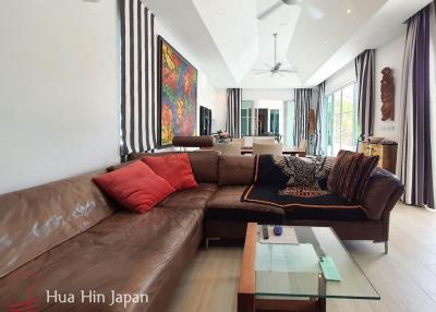 Stylish 4 Bedroom Pool Villa in Woodlands Project for Sale Off Soi 88, Hua Hin (Completed in 2020, Fully Furnished)