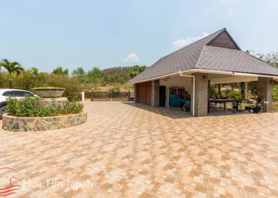 Big luxury estate villa with very large land for sale west of Hua Hin