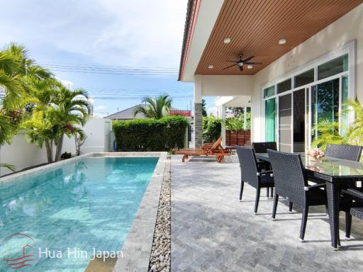 Location, Location, Location! 3 Bedroom Pool Villa only 2 KM to Bluport shopping Mall and Beach. ( Complete & Fully Furnished)