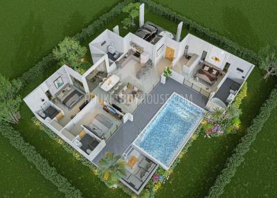 TAL7375: Inexpensive Three Bedroom Villas in Thalang