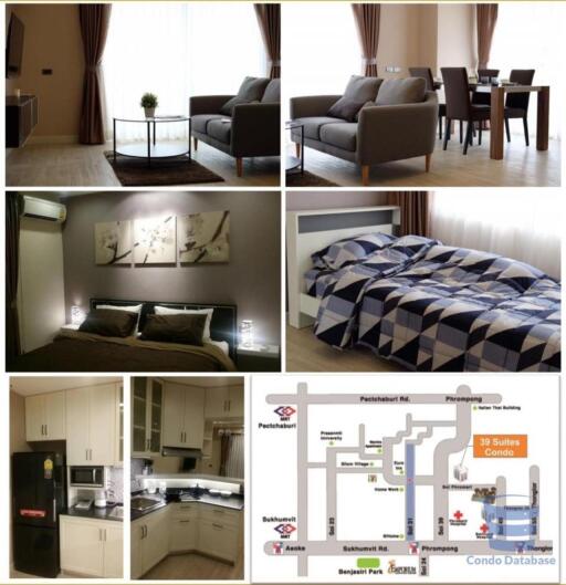 [Property ID: 100-113-25243] 2 Bedrooms 1 Bathrooms Size 60Sqm At 39 Suites for Rent 35000 THB